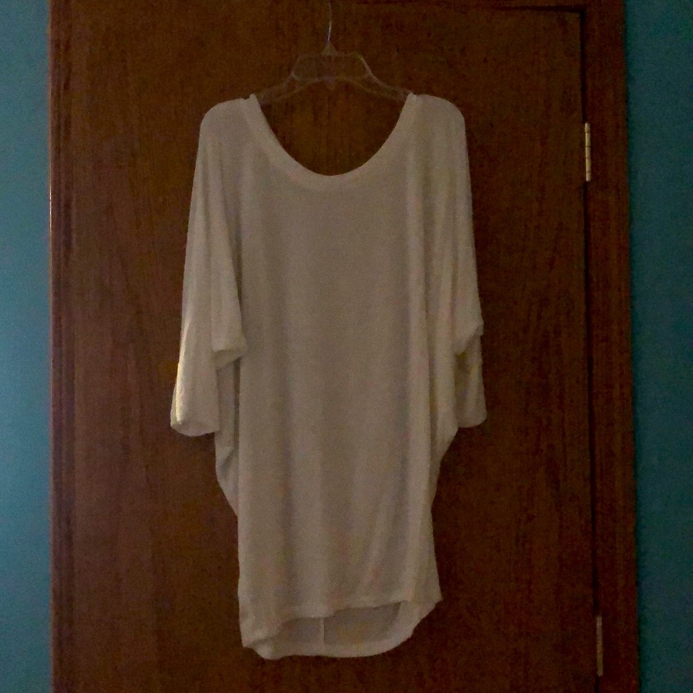 White flowy shirt